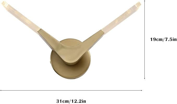 Plug in Modern Minimalist Creative Living Room TV Background Wall Lamp Personality Fashion Wall Lamp (Size : Left Style)