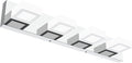Ralbay Dimmable Bathroom Lights Modern 4 Lights Vanity Lights Fixtures Acrylic Rotable 360° LED Modern Vanity Lighting for Bathroom