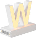 LED Magnetic Letter W, H 3.7" Light with Touch Control, White, Dimmable, Warm White 3000K