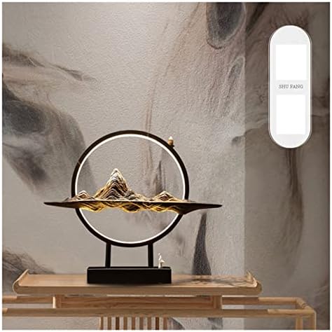 Waterfall Ceramic Reflux I Round LED Lamp I Home Decoration Zen Lamp Circle