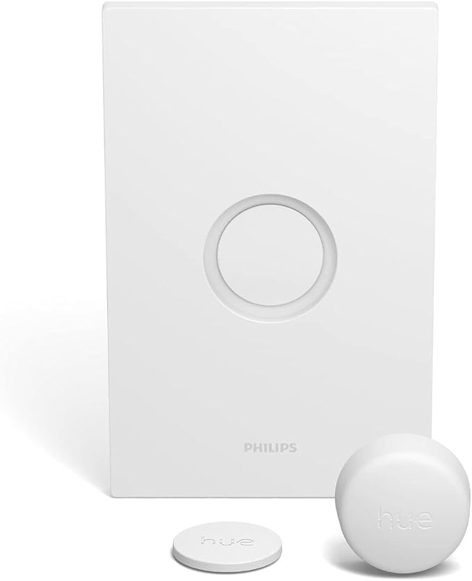 Philips Hue White Ambiance Base Lumen (60W) Smart Button Starter Kit, 16 Millions Colors, Works with Amazon Alexa, Google Assistant, Apple HomeKit 60 Watt (Old Version)