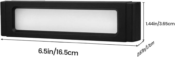 Low Voltage LED Step Lights (6.5×0.67×1.44 in) - 1.2W Die-Cast Aluminum Stair Lighting with Patent Connector, Wet Location Safe Outdoor Steps 6-Pack