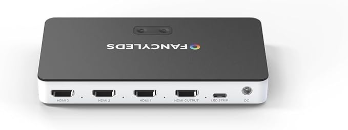 New RGBW 3 HDMI 2.1 Fancy Sync Box with 3 HDMI Ports, 4K 120Hz, HDR (for 56" to 65" TVs)