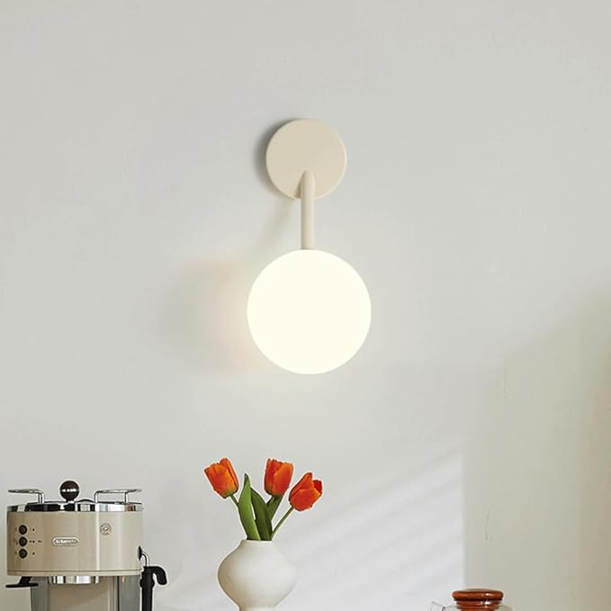 Minimalism Bedroom Corridor Living Room TV Backdrop Wall Lamp Modern Minimalism Creative Round Ball Study Hallway Stairs Atmosphere Lighting