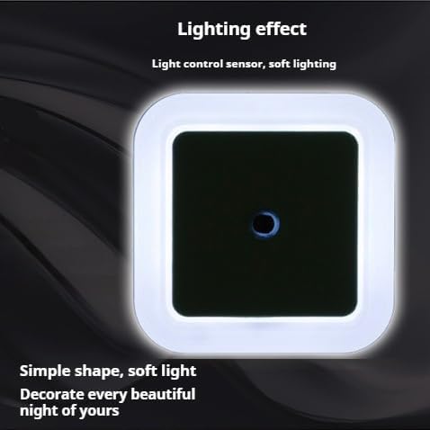 DeepCrush 6 Pack LED Night Light with Smart Sensor Dusk to Dawn Sensor, Daylight White, 0.5W Plug-in，Night Lights Plug into Wall，Lights for Bathroom,Hallway,Bedroom, Kids Room, Kitchen, Stairway