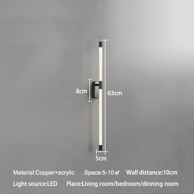 Modern Minimalist Nordic Line Wall Lamp Living Room Tv Decoration Study Led Indoor Lighting,Simple