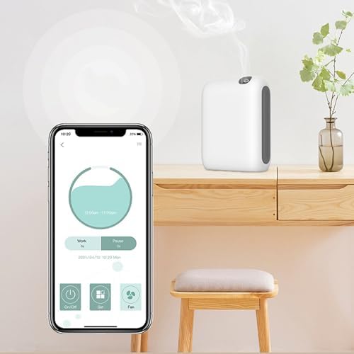 Smart Scent Air Machine for Home, Smart APP Control Diffuser with Cold Air Technology, 200ML Waterless Essential Oil Diffuser Aromatherapy Diffuser for Home, Hotel