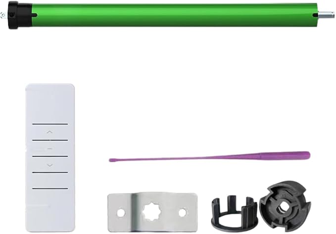 Motorized Roller Shade Motor 35mm, DC24V Electric Tubular Motor Kit for Blinds with Remote, Mechanical Limit, Quiet Copper Motor (6.0 N.m for Φ50mm (2") Round Tube)