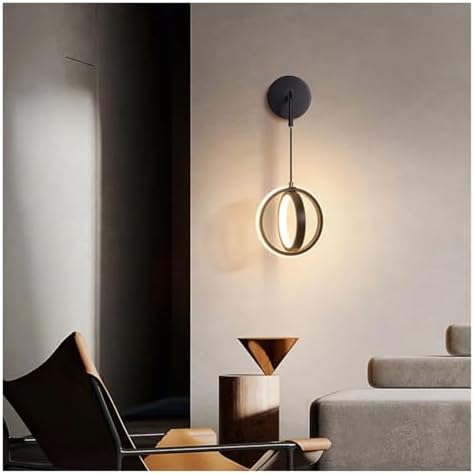 Modern Minimalist LED Wall Sconce - Stylish Indoor Decor for Living Room, Bedroom, and Bedside - Elegant Background Lighting for Home Ambiance