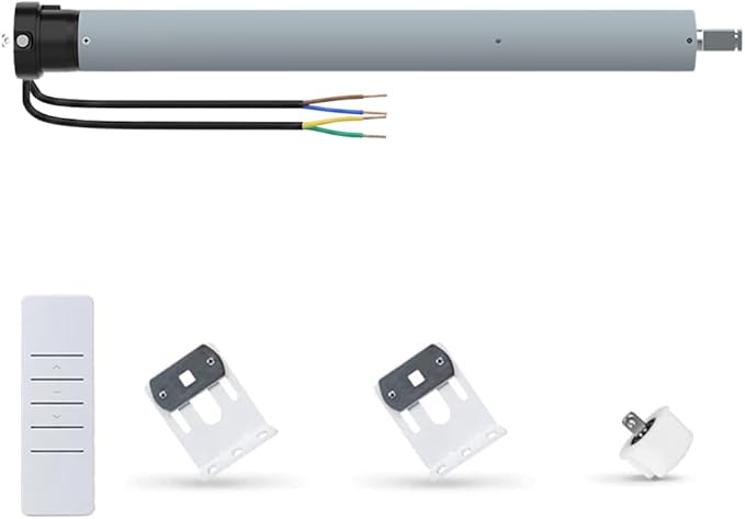 AC120V RS485 Motorized Roller Shade Motor, 45mm Electronic Limit Tubular Motor for Smart Blinds, Awning & Projector Screen, Compatible with Control4 (50 N.m for Φ50mm（2") Groove Tube