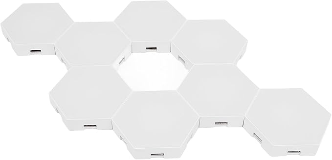 MAVIS LAVEN Hex LED Light Panels, ABS Material, Music Sync RGB, 16 Million Colors for Home Decor, Ideal for Gamer Room and Living Area