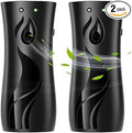 (2-Pack) Automatic Fragrance Dispenser | Automatic Air Freshener Spray Dispenser | Wall Mounted or Standing Aerosol Sprayer for Hotel Office Living Room Bathroom Commercial Place (Black)