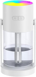 280ml Portable Starry Sky Projection Shake Head Humidifier with Color LED Night Light, USB Personal Desktop Humidifier for Car, Home, Office, Travel, Auto Shutoff, Ultra-Quiet