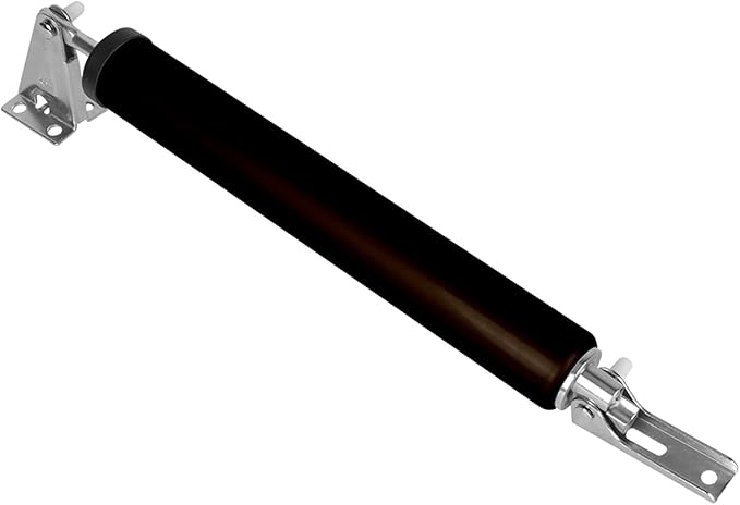 Automatic Door Closers, 25-45KG Gas Spring Automatic Door Closer Mute 90 Degrees Within The Positioning Stop Adjustable Buffer Force Soft Closing Device Door Opener(Type a Brown)