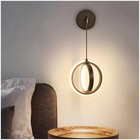 Modern Minimalist LED Wall Sconce - Stylish Indoor Decor for Living Room, Bedroom, and Bedside - Elegant Background Lighting for Home Ambiance
