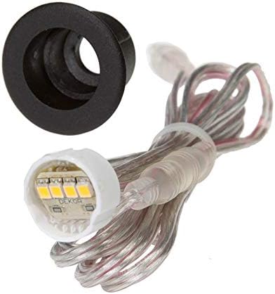 DEKOR LED Recessed Stair Lights Step Lighting for Indoor Outdoor Use (Dark Copper Vein, Indoor Light Kit)