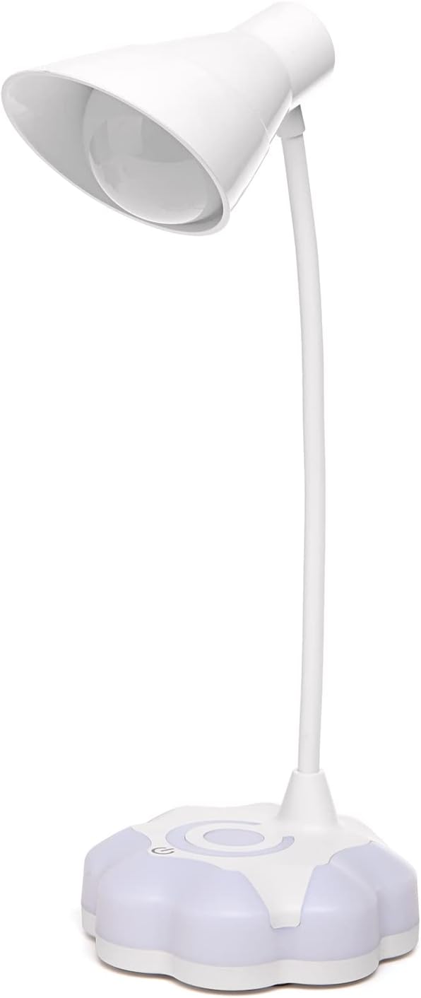 LED Desk Lamp for Bedroom, Eye Protection Table Light with Adjustable Brightness and Flexible Goose Neck Tube, Touch Control Table Lamps for Home Office Study Room (1)