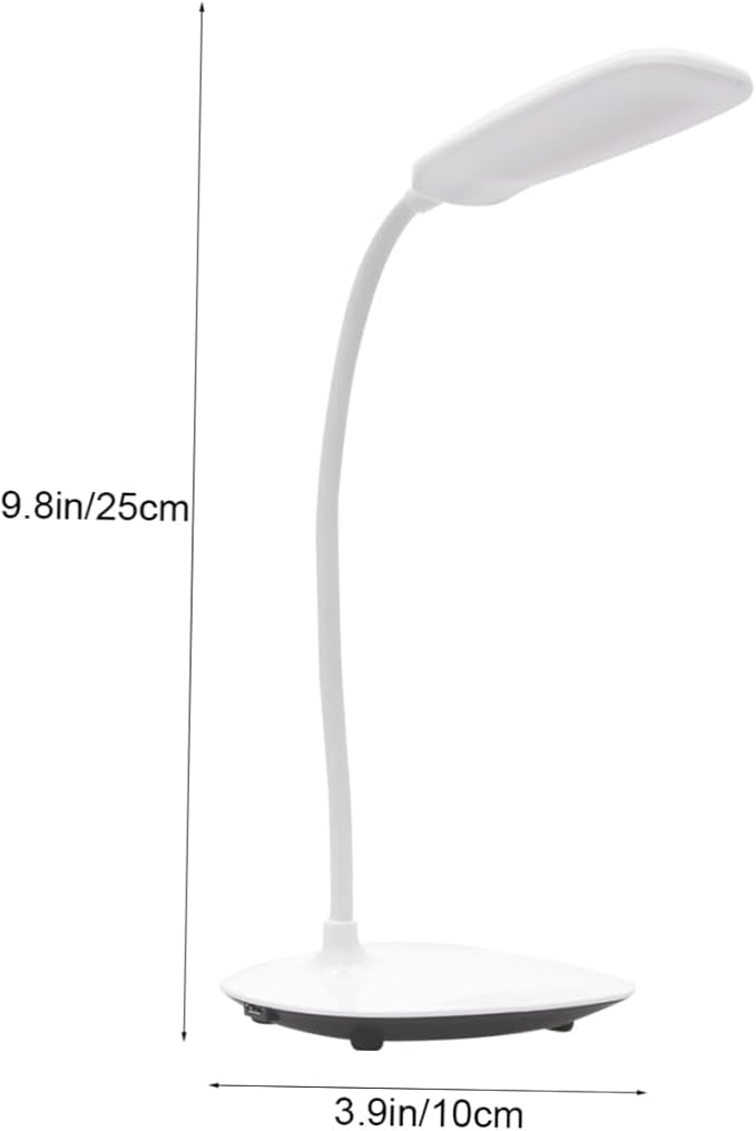 Three Stop Adjustable LED Desk Lamp Touch Control Eye Caring Light for Reading Study Portable Table Lamp White for Home and Office Use