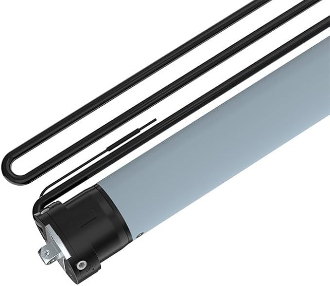 Electronic Limit Tubular Motor for Roller Shades, 45mm Remote Control Electric Blind Replacement Kit, Quiet Motorized Awning Drive, Light Adjustment (20 N.m for Φ60mm（2-3/8"） Octagonal Tube)