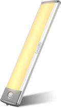 LEPOTEC 30 LED Under Counter Lighting, Motion Kitchen Cabinet Light, Battery Operated Closet Lights Pantry Light, Rechargeable Wireless Campervan Night Light,Warm White (7.8inch-30LED-1 Pack)