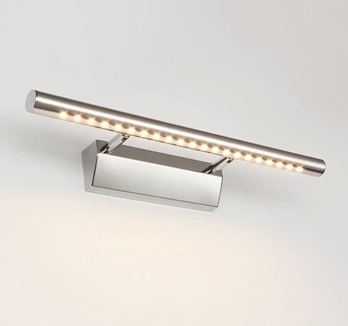 Enjoy Home R.S. LED Mirror Light Bathroom Stainless Steel IP44 Waterproof Bathroom Cabinet Light Vanity Light, Mirror Wall Lighting Warm White Make-Up Light,7w/55cm