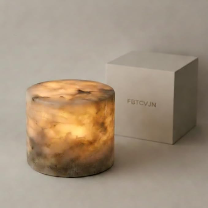 Marble Touch Light Onyx Marble Luxury Table Lamp Type-C Rechargeable Tap Bedside Night Lights Dimmable Eye-Caring Portable LED Ambient Lamp for Desk Nightstand Bedroom Tub Office Patio