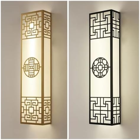 Zen Style Chinese Wall Lamp - Strip Shaped Bedside Light for Bedroom, Living Room, and Zen Decor - Elegant Background Lighting for Tranquil Spaces