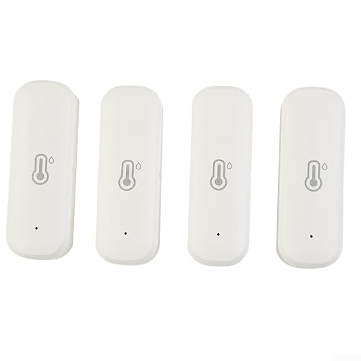 4 pcsWiFi Hygrometer Thermometer Sensor, Smart Temperature Humidity Monitor, Indoor Sensor for Room Greenhouse Incubator for Tuya WiFi Temperature and Humidity Detector