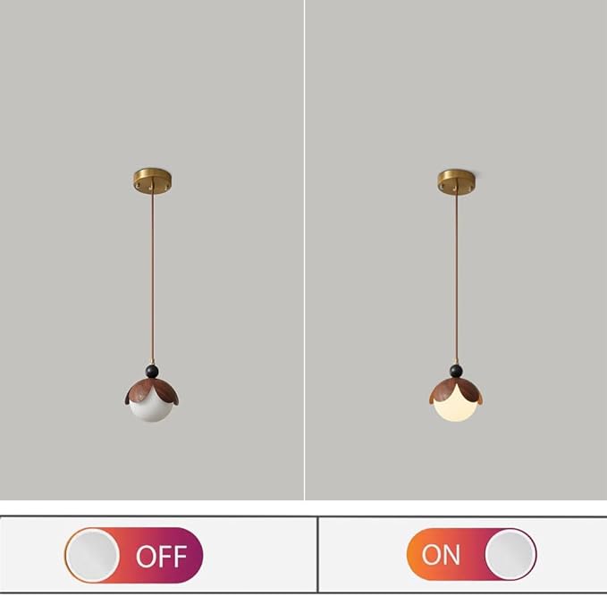 Wood Grain Wrought Iron Chandelier 7-inch Minimalist Style Light Fixture Medieval Style Lamps Suitable for Living Rooms, Dining Rooms, Bedrooms, Children's Rooms, Kitchen Islands, Studies