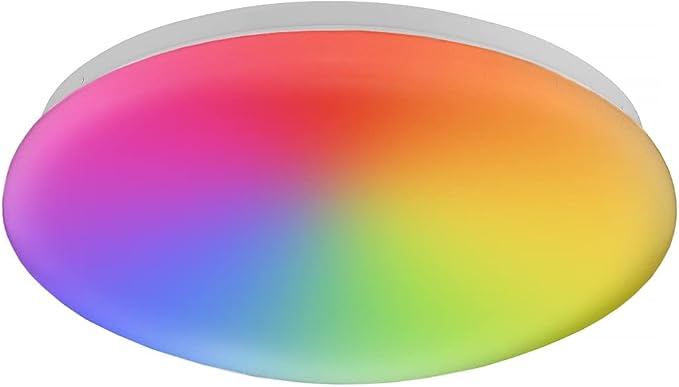 Maxxima Luvoni 13 in. Smart WiFi LED Mushroom Light Ceiling Fixture,1500 Lumens, Dimmable, CCT 2000K-5000K, Works with Google Assistant and Alexa