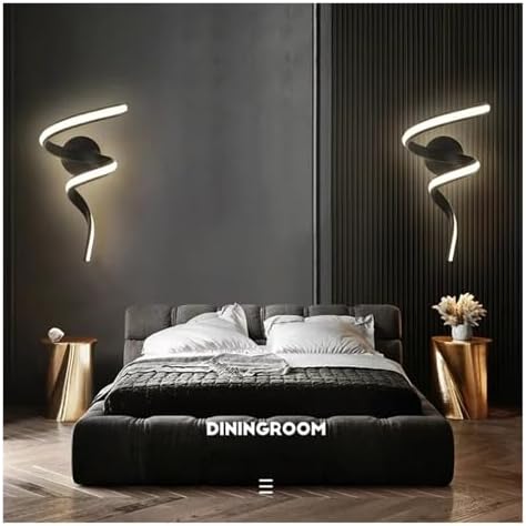 Modern Minimalist LED Wall Sconce - Stylish Indoor Lighting for Living Room, Bedroom, Bedside - Elegant Home Decor & Accent Background Light for Modern Spaces