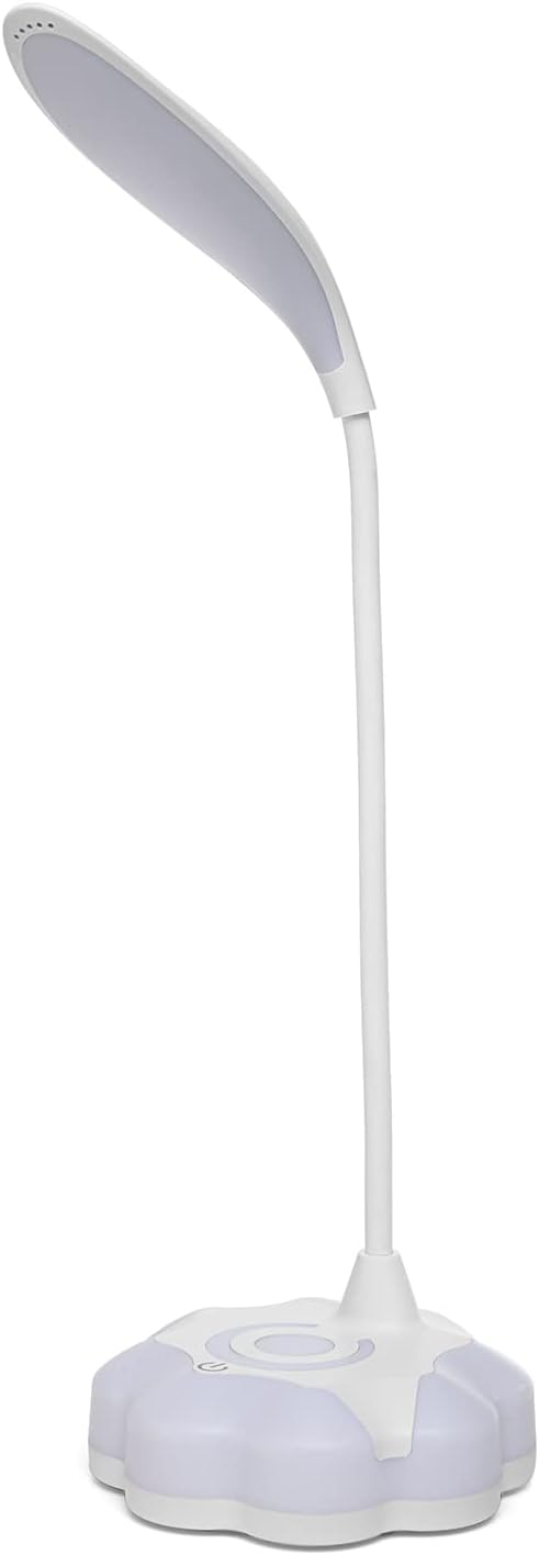 LED Desk Lamp for Bedroom, Eye Protection Table Light with Adjustable Brightness and Flexible Goose Neck Tube, Touch Control Table Lamps for Home Office Study Room (2)