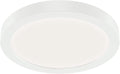 KICHLER Ara 7.01" Modern Minimal Round LED Downlight in White, for Wet Indoor Locations, Supplemental Lighting, Integrated LED, Edge-Lit Technology, 950 Lumens, Dimmable to 10%, 53007WH30
