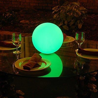 Borelor LED Ball Light, 4.7-Inch Rechargeable Mood Lights Multicolor Changing IP65 Waterproof Indoor/Outdoor Light for Home/Party/Pool/Wedding/Lawn Decoration