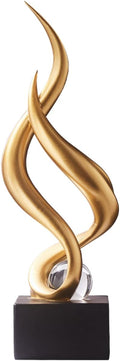 AWNR Abstract Art Deco Decor Statues for Home,Shelves,Table,Living Room, Dining Room,Modern Sculpture Decoraciones of Homes for Sale (Gold C)