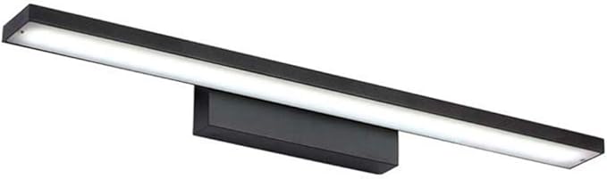 GDLight Bathroom LED Vanity Lights Make-Up Mirror Front Light Waterproof Moisture-Proof Bathroom Lighting Fixture Wall Lamp for Bedroom Hotel,Black,White Light,40cm