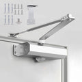 Automatic Door Closer for Home with Hold Open, Heavy Duty Adjustable Hydraulic Door Soft Closers Residential, Door Slow Closer No Slam Without Noise,Spring Size 2 for Indoor or Exterior
