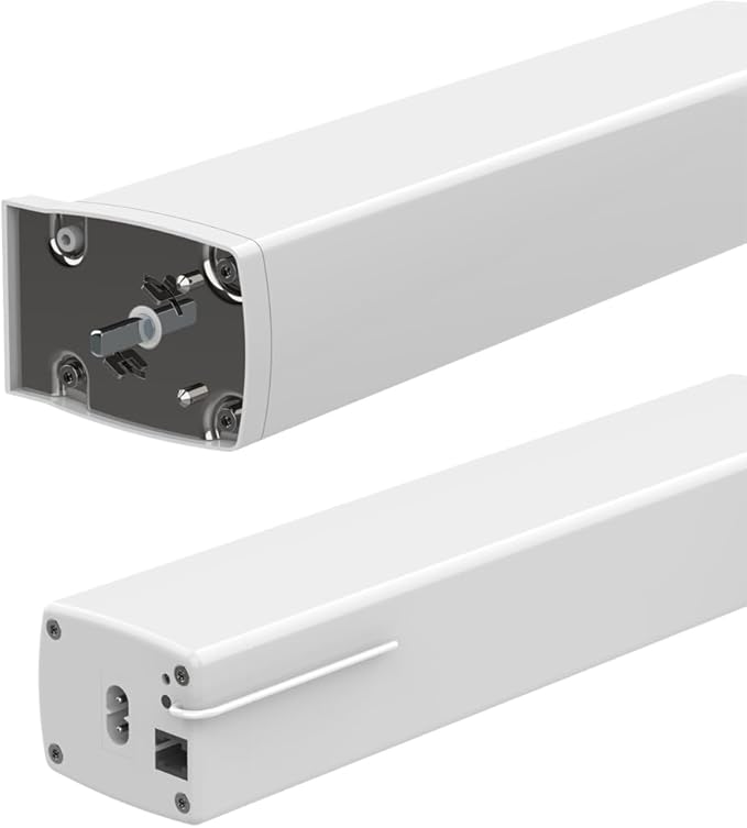 RS485 Motorized Curtain Track for Ripple Fold Curtains, 1.8N Automatic Curtain Opener System, Heavy Duty Electric Curtains with Remote for Smart Home (5.0 meters (196.8 inches))
