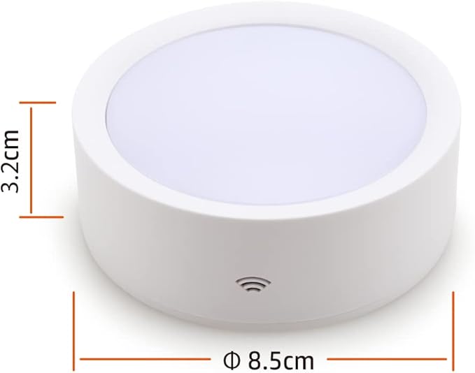 DAMI Under Cabinet Lighting with Remote Control, Rechargeable Battery Operated Wireless Shelf Lights, Under Cabinet Lights Stick on Tap, Color Changing Puck Lights for Kitchen, 6 Pack, White
