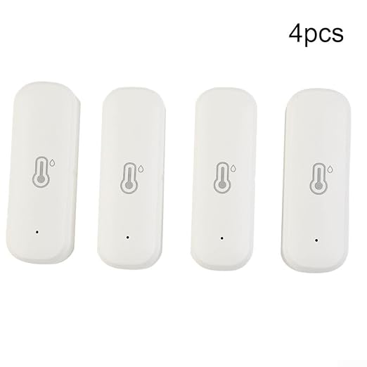 4 pcsWiFi Hygrometer Thermometer Sensor, Smart Temperature Humidity Monitor, Indoor Sensor for Room Greenhouse Incubator for Tuya WiFi Temperature and Humidity Detector