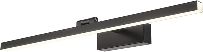 Vanity Lighting Simple Led Mirror Front Light Nordic Creative Personality Moisture-Proof Anti-Fog Toilet Bathroom Dressing Table Makeup Lights Black Bath Lights(90 (Warm Light 71CM)