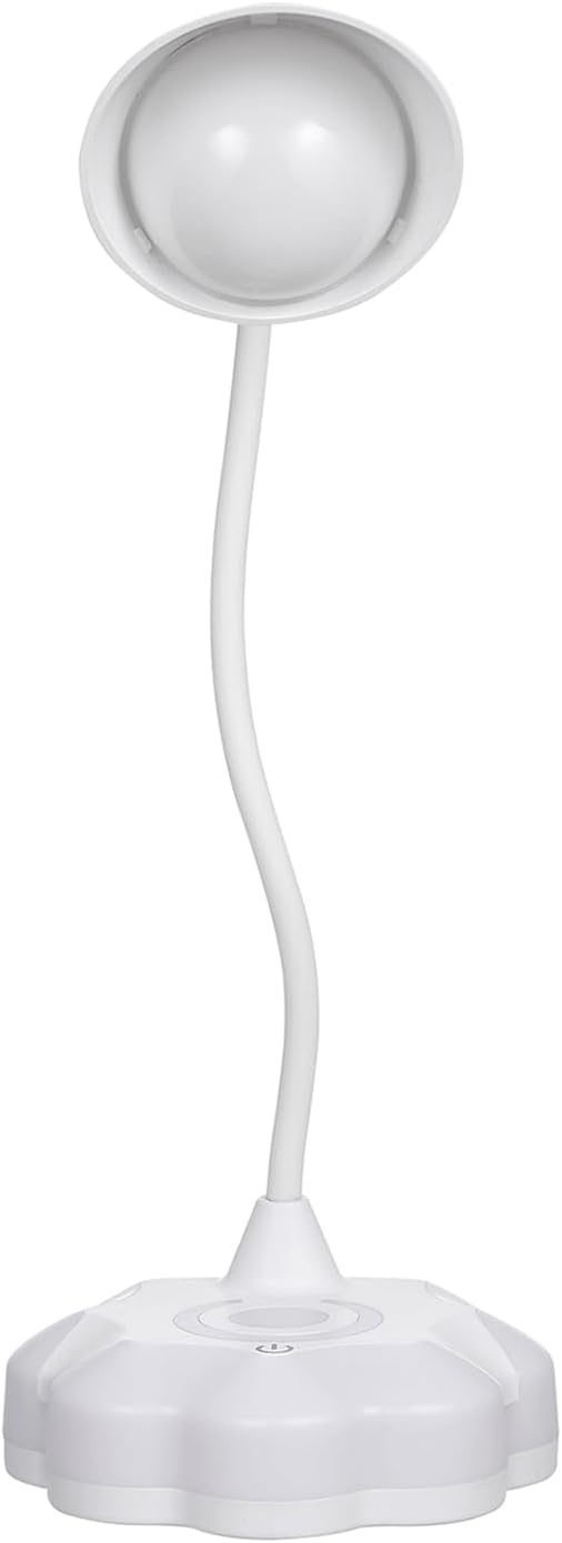 LED Desk Lamp for Bedroom, Eye Protection Table Light with Adjustable Brightness and Flexible Goose Neck Tube, Touch Control Table Lamps for Home Office Study Room (1)