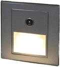 Infrared Motion Sensor Stair Lights Indoor Outdoor Stair Step Wall Lamp 3W Recessed LED Step Light Staircase Bedroom Decoration(Motion Sensor White)