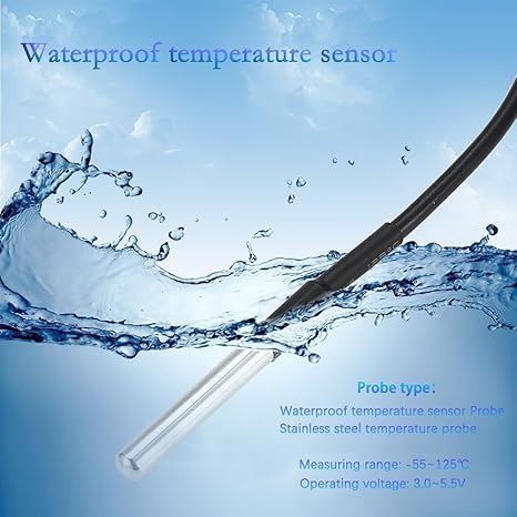 Tuya WiFi Smart Temperature Sensor Controller,4CH 85-250V Relay Switch, Remote Voice Control, APP Remote Control, Dry Contact, Real-Time Monitoring, Compatible with Alexa and Google Home