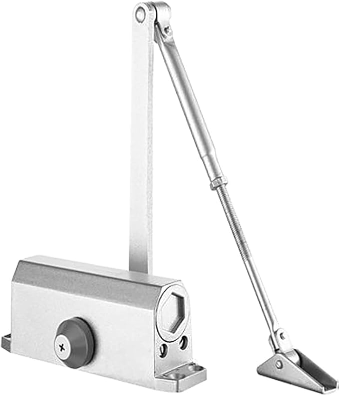Door Closer Automatic Adjustable Spring Hydraulic Door Closer Heavy Duty Auto Closer for Residential and Commercial Doors