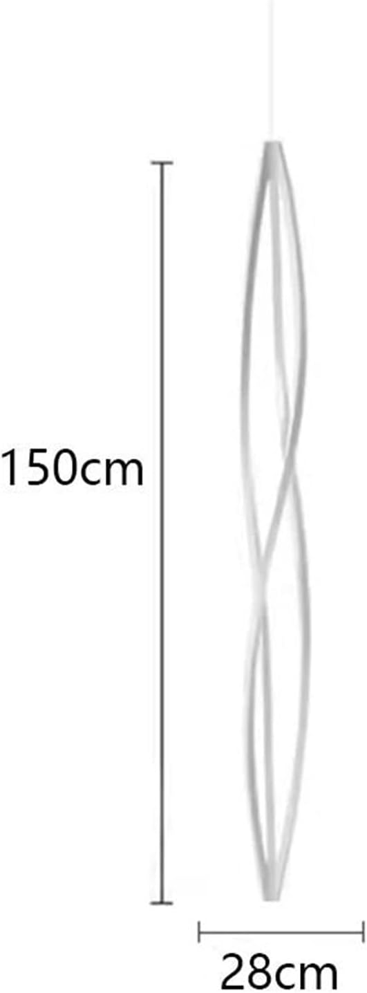 Modern Home Decor Led Lights Pendant Light Lamps Forstaircase Chandeliers for Living Room Hanging Indoor Lighting,Modern LED Chandelier(RC Remote dimming,White 150cm)