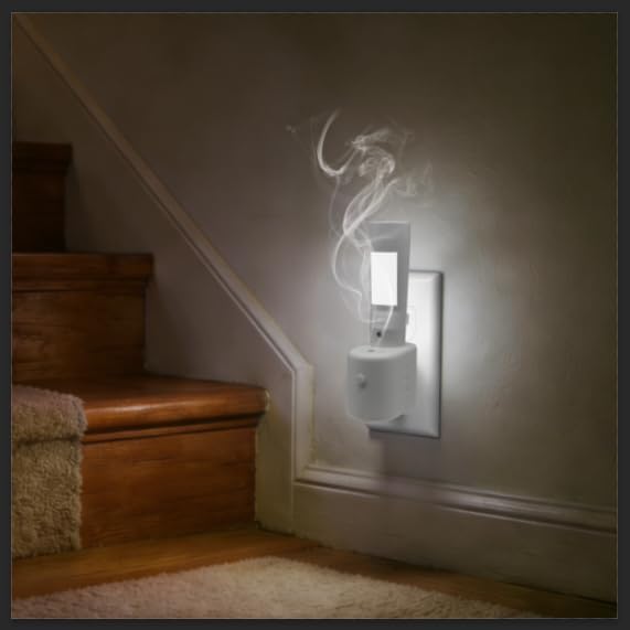 Aromatherapy Emergency Lights, Rechargeable LED Flashlight with Motion Sensor Night Light &Power Failure Light, Plug in Air Freshener Warmer for Bedroom Bathroom Hallway
