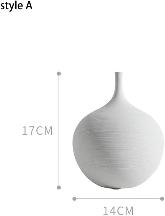 White Black Ceramic Vase Set, Modern Minimalist Ornaments Living Room Home Decor Decoration,A