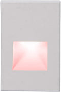 WAC Landscape Lighting, LEDme 120V LED Vertical Indoor and Outdoor Step and Wall Light Red in White