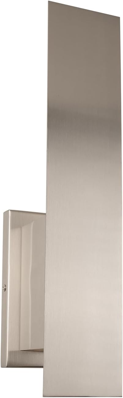 Indoor Wall Sconces, Modern Wall Lights, Up and Down Wall Mount Light, Dimmable Hardwired Wall Light for Bedroom, Living Room, Hallway, GU10 Bulbs Excluded (Brushed Nickel)